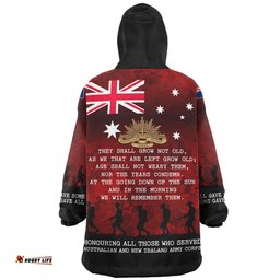 Australia Anzac Day Snug Hoodie - Australia and New Zealand Warriors All gave some Some Gave All Red Snug Hoodie
