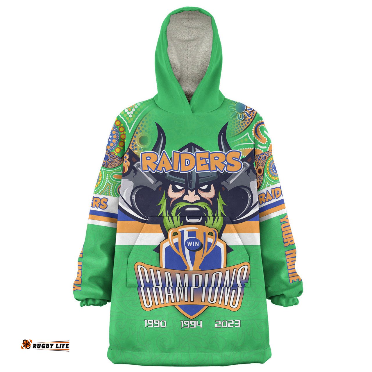 Canberra Raiders Snug Hoodie - Custom Talent Win Games But Teamwork And Intelligence Win Championships With Aboriginal Style