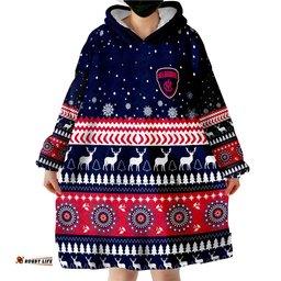 custom personalised demons christmas indigenous melbourne football wearable blanket hoodie