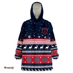 custom personalised demons christmas indigenous melbourne football wearable blanket hoodie
