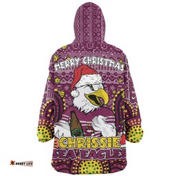 Manly Warringah Sea Eagles Christmas Custom Snug Hoodie - Christmas Knit Patterns Vintage Jersey Ugly Snug Hoodie