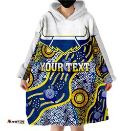 custom personalised cowboys north queensland indigenous wearable blanket hoodie