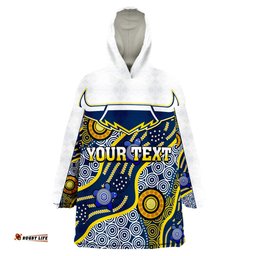 custom personalised cowboys north queensland indigenous wearable blanket hoodie