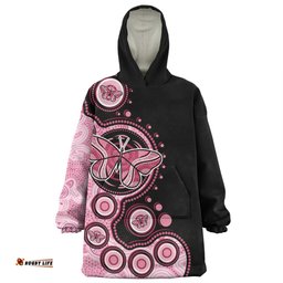Australia Snug Hoodie Indigenous Butterfly Aboriginal Dot Arts
