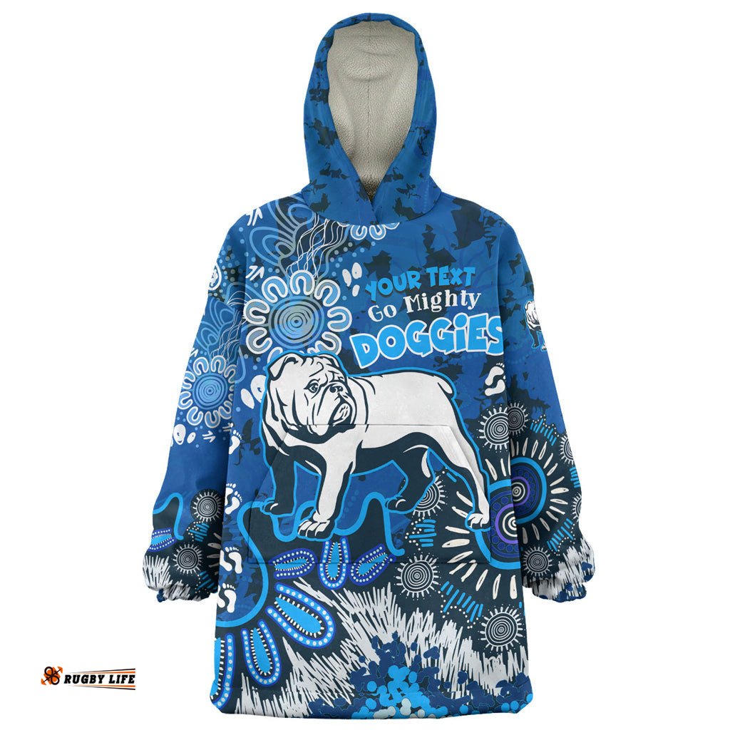 australia city of canterbury bankstown custom wearable blanket hoodie go mighty doggies wearable blanket hoodie