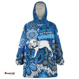 australia city of canterbury bankstown custom wearable blanket hoodie go mighty doggies wearable blanket hoodie