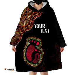 custom personalised australia mother day aboriginal the greatest mom wearable blanket hoodie