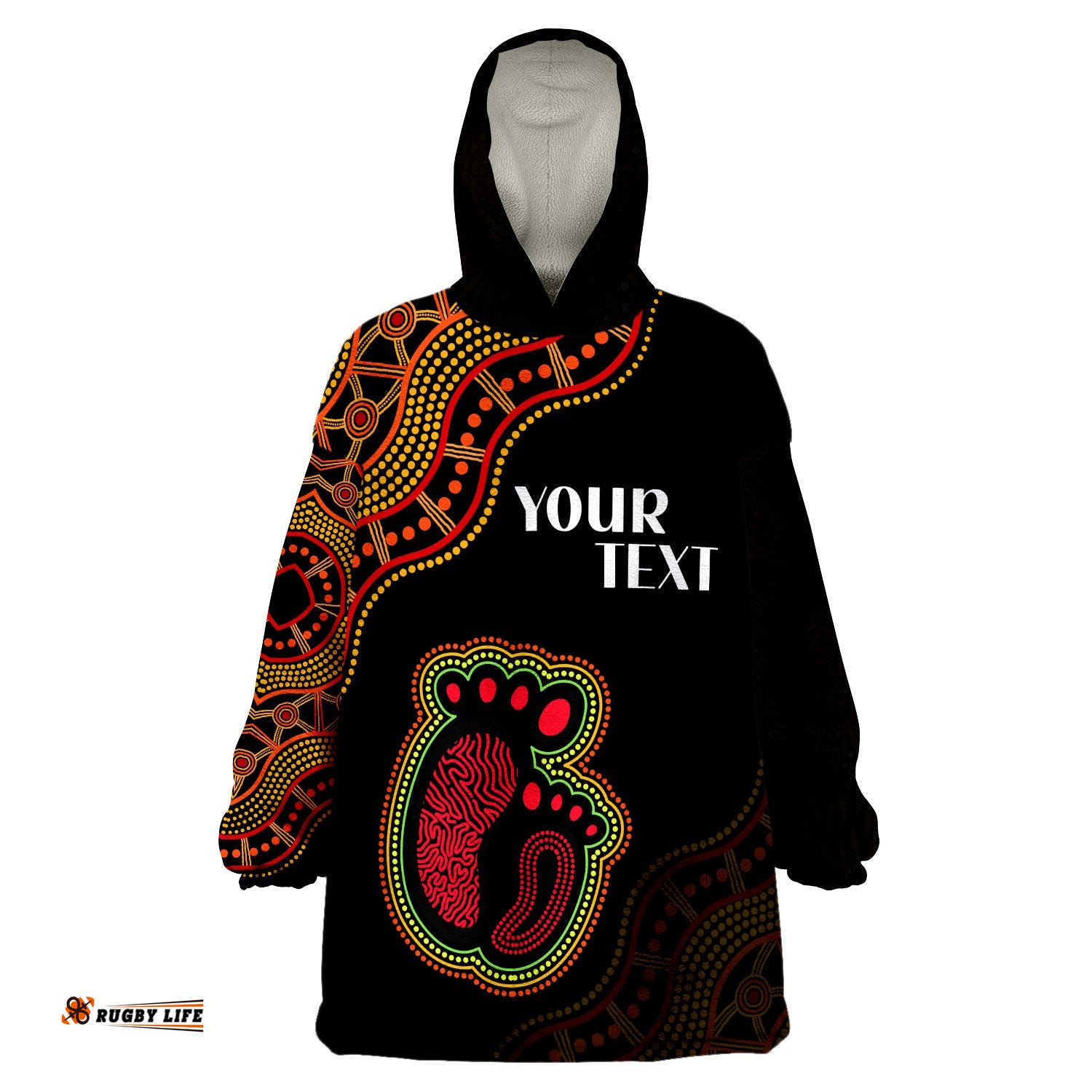 custom personalised australia mother day aboriginal the greatest mom wearable blanket hoodie