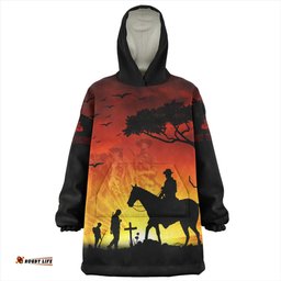 Australia Snug Hoodie Lest We Forget Horse Sunset