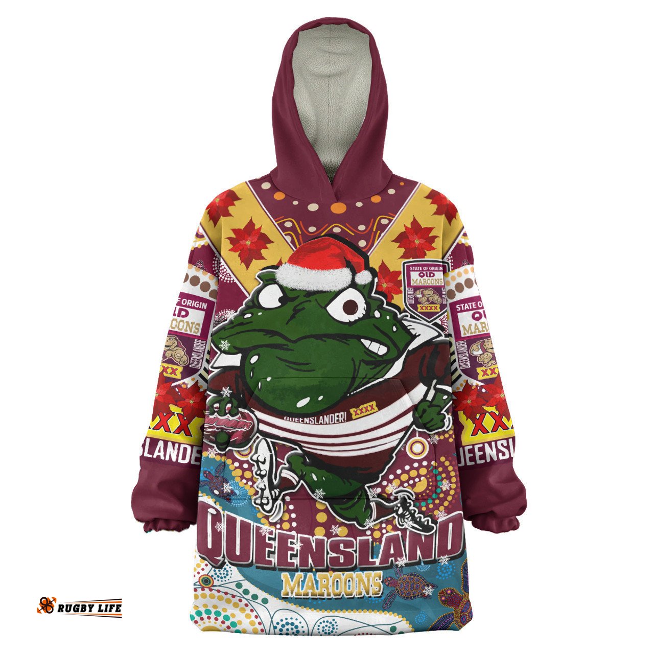 Cane Toads Christmas Snug Hoodie - Custom Cane Toads Super Cane Toad In Culture Oodie Blanket