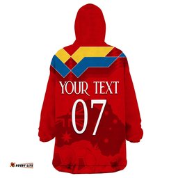 adelaide united soccer wearable hoodie blanket the reds sporty vibes