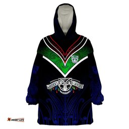 new zealand warriors the warriors special maori silver fern style wearable blanket hoodie