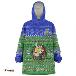 Canberra Raiders Christmas Custom Snug Hoodie - Chrissie Spirit Snug Hoodie