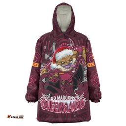 Cane Toads Christmas Snug Hoodie - Custom Cane Toads Aboriginal Inspired Snug Hoodie