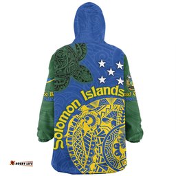 Australia South Sea Islanders Snug Hoodie - Proud To Be Solomon Islander In Polynesian Pattern Inspired Snug Hoodie
