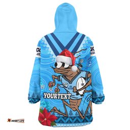 Cockroaches Snug Hoodie - Custom Aboriginal Inspired Christmas Vibes Oodie Blanket