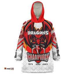 St. George Illawarra Dragons Snug Hoodie - Custom Talent Win Games But Teamwork And Intelligence Win Championships With Aboriginal Style