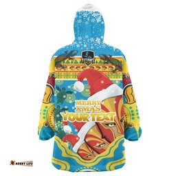 titans rugby christmas snug hoodie custom merry titans christmas indigenous wearable blanket hoodie