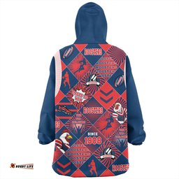 Sydney Roosters Snug Hoodie - Argyle Patterns Style Tough Fan Rugby For Life