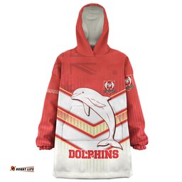 Redcliffe Dolphins Snug Hoodie - Redcliffe Dolphins Macost With Australia Flag Snug Hoodie
