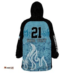 custom brisbane heat champions bbl13 wearable blanket hoodie