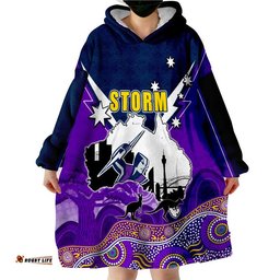 storm rugby wearable blanket hoodie australia day style