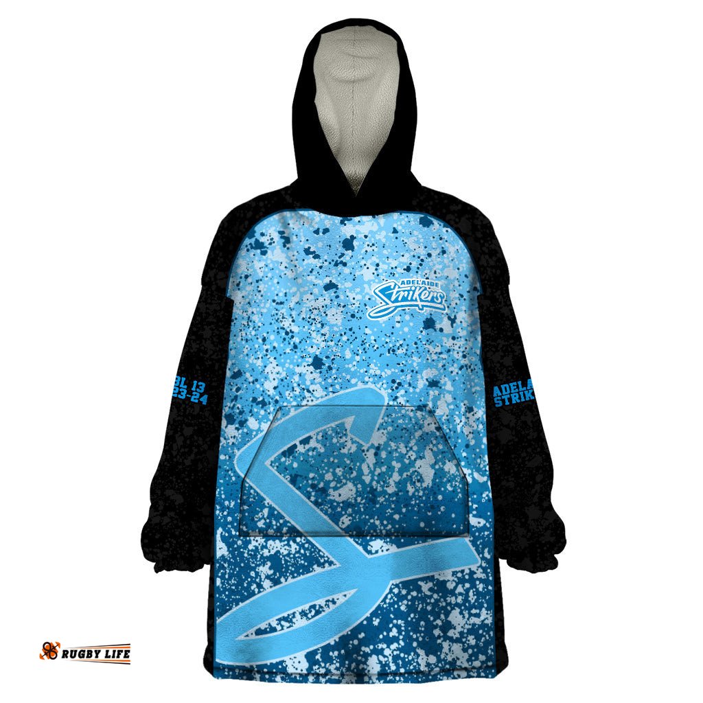 adelaide strikers custom wearable blanket hoodie bbl cricket team 2024
