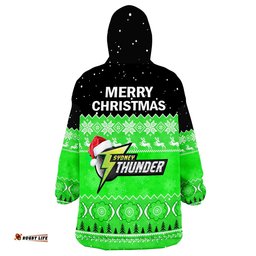 thunder cricket wearable blanket hoodie aboriginal merry christmas