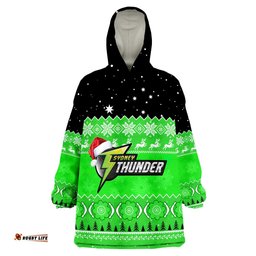 thunder cricket wearable blanket hoodie aboriginal merry christmas