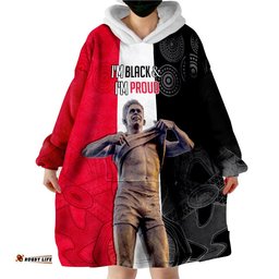 custom personalised saints football proud nicky winmar wearable blanket hoodie