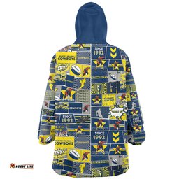 North Queensland Cowboys Snug Hoodie - Team Of Us Die Hard Fan Supporters Comic Style