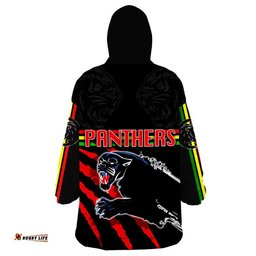 panthers rugby wearable blanket hoodie