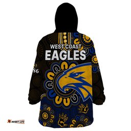afl west coast eagles 1986 aboriginal wearable blanket hoodie