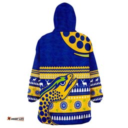 custom personalised eels indigenous parramatta christmas wearable blanket hoodie