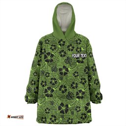 Canberra Raiders Snug Hoodie - Scream With Tropical Patterns