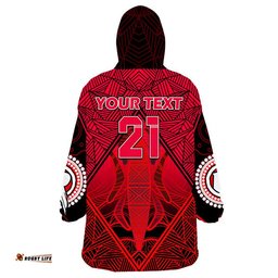 custom personalised melbourne renegades indigenous aboriginal cricket wearable blanket hoodie