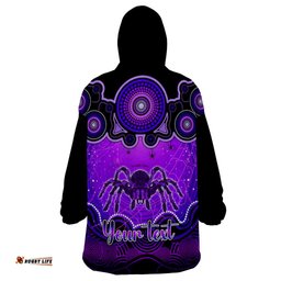 personalised australia scorpio tarantulas spider zodiac wearable blanket hoodie auz astrology aboriginal purple
