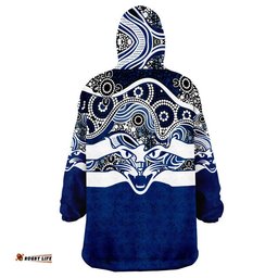 geelong cats indigenous basic style wearable blanket hoodie