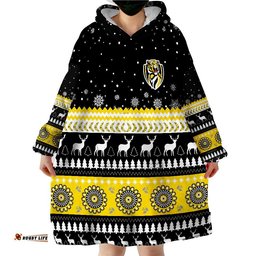 tigers christmas indigenous richmond football wearable blanket hoodie