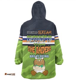 Canberra Raiders Mother's Day Snug Hoodie - Screaming Mom and Crazy Fan