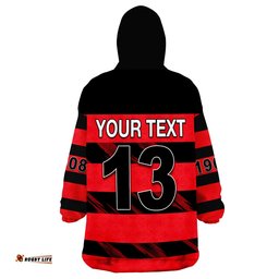 custom text and number the bears north sydney bears strong comeback wearable blanket hoodie