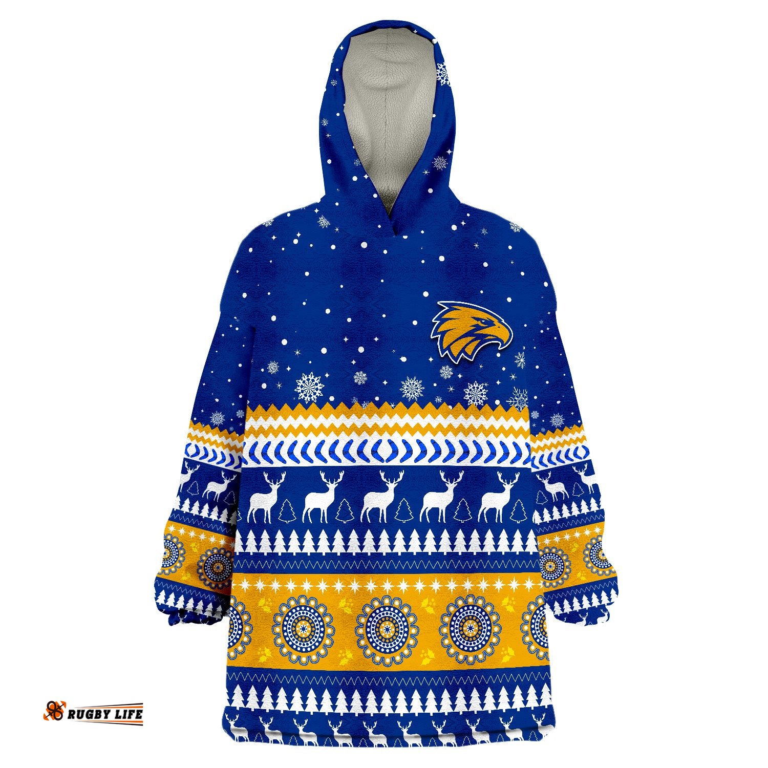 eagles christmas indigenous west coast wearable blanket hoodie