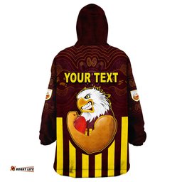 custom personalised kambalda football club goldfields football indigenous eagles wearable blanket hoodie