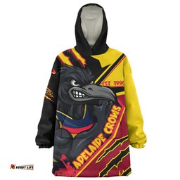 Adelaide Crows Battlefield Glory Gear Wearable Blanket Hoodie Aussie Oodie