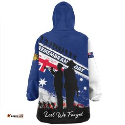 Australia Australian Heroes Remembrance Day Tribute Wearable Blanket Hoodie Aussie Oodie