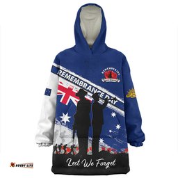 Australia Australian Heroes Remembrance Day Tribute Wearable Blanket Hoodie Aussie Oodie