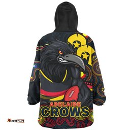 Adelaide Crows NAIDOC Spirit Of Country Wearable Blanket Hoodie Aussie Oodie