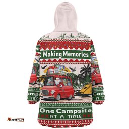 Australia Camping Christmas Making Memories One Campsite At A Time Wearable Blanket Hoodie Aussie Oodie