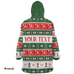 Australia Christmas Custom Ugly Christmas Beer Wearable Blanket Hoodie Aussie Oodie