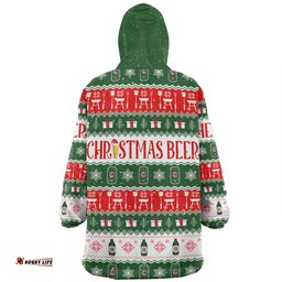 Australia Christmas Custom Ugly Christmas Beer Wearable Blanket Hoodie Aussie Oodie